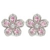 Cubic Zirconia Flower Stud Earrings EJEW-I304-16P-02-1