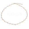 Natural Freshwater Pearl Beaded Necklaces & Beaded Bracelets WG3957A-03-5