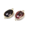 Natural Rhodonite Faceted Connector Charms G-K347-11G-20-2