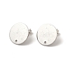 Non-Tarnish 201 Stainless Steel Stud Earring Findings STAS-D244-25P-B-1