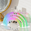 Laser Style Rainbow Shaped Acrylic Earring Organizer Display Stands AJEW-WH20020-150-7