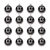 Platinum Plated Alloy Charms LS-ENAM-S118-02U-P-2