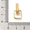 Brass Micro Pave Cubic Zirconia Pandants KK-B122-02G-3