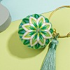 DIY Embroidery Temari Ball Keychain Kits DIY-I064-A05-1