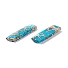 Natural Bule Turquoise Pendants G-K317-D02-3