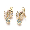 Golden Plated Brass Pendants LS-ZIRC-L087-008G-1