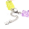 Bear Resin Link Bracelets BJEW-JB06483-5