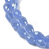 Opaque Solid Color Electroplate Glass Beads Strands EGLA-N013-J10mm-B06-3