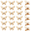 24Pcs Brass Micro Pave Cubic Zirconia Charms KK-BC0014-45B-1