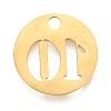 304 Stainless Steel Pendants STAS-F233-10-G-2