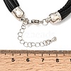 Microfiber Leather Multi-strand Cord Bracelets Makings FB-CBA983F-01P-12-3