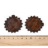 Schima Wood Pendant Cabochon Settings WOOD-N022-03-3