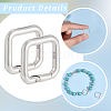 925 Sterling Silver Spring Gate Rings STER-BBC0009-25-6