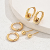 3 Pairs Minimalist Stainless Steel Earrings Sets KR5493-4