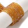 Electroplate Transparent Glass Beads Strands EGLA-A035-T3mm-L04-2