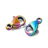 Ion Plating(IP) 304 Stainless Steel Lobster Claw Clasps STAS-AB12-M-2