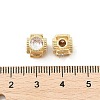 Brass Micro Pave Cubic Zirconia Beads KK-P297-02LG-2