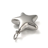 Anti-Tarnish 304 Stainless Steel Pendants STAS-G348-04P-2