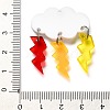 Opaque Acrylic Pendants OACR-L019-03B-3