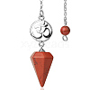 Natural Red Jasper Dowsing Pendulum Big Pendants PW-WG0D6A7-01-1