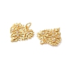 Rack Plating Brass Pave Cubic Zirconia Pendants KK-O142-37G-3