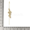 Brass Crystal Rhinestone Ear Wrap Crawler Hook Earrings for Women EJEW-C097-02G-05-3