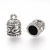 Tibetan Style Alloy Cord Ends X-TIBE-Q075-02AS-LF-1