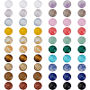 60Pcs 20 colors Natural Jade Cabochons G-FH0002-74-1