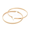 201 Stainless Steel Big Hoop Earrings with 304 Stainless Steel Pins for Women EJEW-E146-07G-2