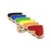 Rainbow Color Alloy Enamel Pendants ENAM-G208-05KCG-3