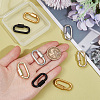 Unicraftale 8Pcs 4 Colors Alloy Screw Carabiner Lock Charms FIND-UN0003-30-4