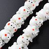 Handmade Bumpy Lampwork Beads Strands LAMP-T007-17D-1