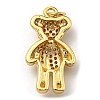 Brass with Cubic Zirconia Pendants KK-K341-30G-3