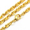 Fashionable 304 Stainless Steel Rope Chain Necklace Making STAS-A028-N039-S-3