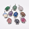 Natural & Synthetic Gemstone Pendants G-K252-A-1