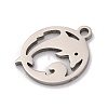 Non-Tarnish 201 Stainless Steel Charms STAS-U016-06P-01-2