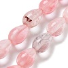 Cherry Quartz Glass Beads Strands G-B106-A01-02-1