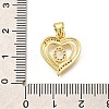 Rack Plating Brass Micro Pave Cubic Zirconia Pendants KK-L226-101G-O-3