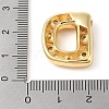Brass Micro Pave Clear Cubic Zirconia Pendant KK-Z046-01G-D-3