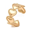 Marine 304 Stainless Steel Cuff Bangles for Women LS-BJEW-Z147-01G-02-2
