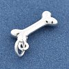 925 Sterling Silver Charms with 925 Stamp and Jump Rings STER-S007-01B-S-2