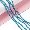 Electroplate Glass Beads Strands EGLA-R048-2mm-17-2