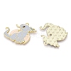 Alloy Enamel Pendants ENAM-A143-10KCG-04-2
