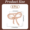 Bowknot Iron Napkin Rings DIY-WH20007-680RG-2