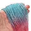 Transparent Painted Glass Beads Strands X1-DGLA-A034-T2mm-A11-2