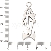 304 Stainless Steel Pendants STAS-D129-13B-P-3