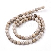 Natural Maifanite/Maifan Stone Beads Strands G-I187-6mm-01-6