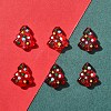 6Pcs Handmade Bumpy Glass Beads Strands LAMP-FS0001-16C-2