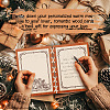 Wooden Commemorative Cards Book WOOD-WH0045-06-6