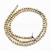 Electroplate Non-magnetic Synthetic Hematite Beads Strands G-L487-C-21-3